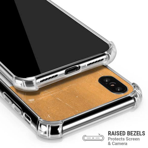 Ivory Coast Flag Distressed iPhone X/XS Clear Case